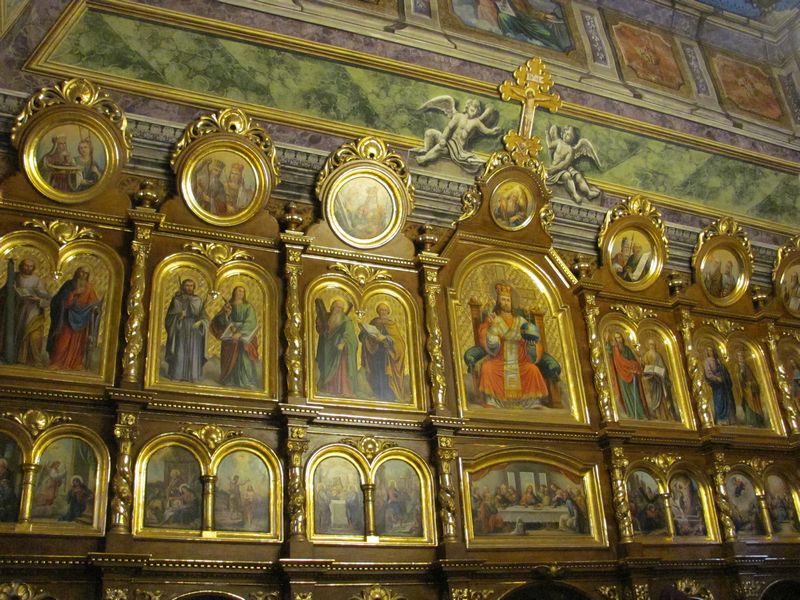 Cerkiew św. Paraskewy w Kwiatoniu - ikonostas autorstwa Michała Bogdańskiego z 1904 roku. 