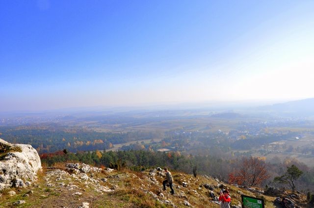 Panorama z góry Zborów
